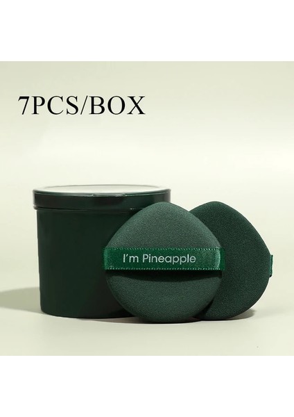 C-Yeşil Üçgen Kadife Tozu Puf Unları Mini Yüz Makyaj Süngeri Kozmetik Pamuk Yüz Pudrası Puf Yıkanabilir Hafif Makyaj Aracı (Yurt Dışından)