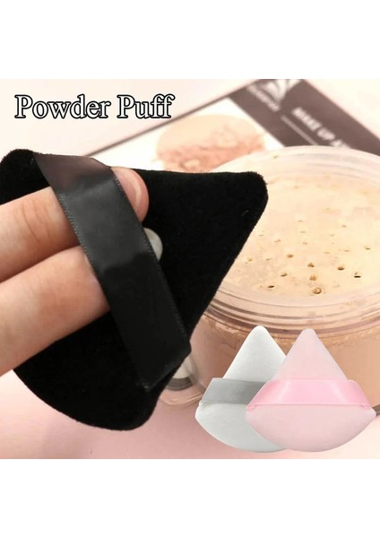 C-Yeşil Üçgen Kadife Tozu Puf Unları Mini Yüz Makyaj Süngeri Kozmetik Pamuk Yüz Pudrası Puf Yıkanabilir Hafif Makyaj Aracı (Yurt Dışından) fiyatları