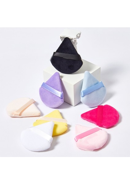 C-Yeşil Üçgen Kadife Tozu Puf Unları Mini Yüz Makyaj Süngeri Kozmetik Pamuk Yüz Pudrası Puf Yıkanabilir Hafif Makyaj Aracı (Yurt Dışından) indirimleri