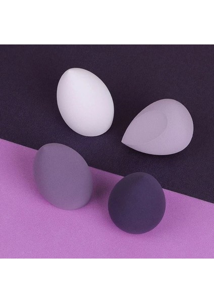 4 Adet-Mor 4 Adet Güzellik Yumurta Makyaj Blender Kozmetik Puf Makyaj Sünger Yastık Vakıf Pudra Sünger Güzellik Aracı Kadın Makyaj Aksesuarları (Yurt Dışından)