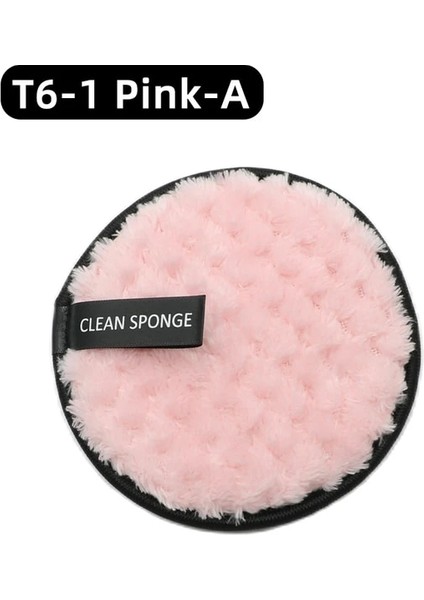 T6-1 Pembe-A Ogeyero Yeniden Kullanılabilir Makyaj Temizleme Pedleri Pamuk Mendil Mikrofiber Makyaj Temizleme Süngeri Pamuk Temizleme Pedleri Aracı (Yurt Dışından)