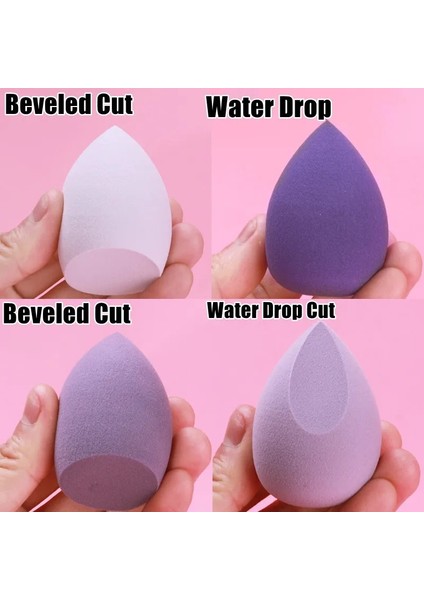 4 Adet-Yeşil 4 Adet Makyaj Süngeri Tozu Puf Kuru ve Islak Kombine Güzellik Kozmetik Topu Fondöten Tozu Puf Konik Kesim Makyaj Süngeri Araçları (Yurt Dışından) fırsatları