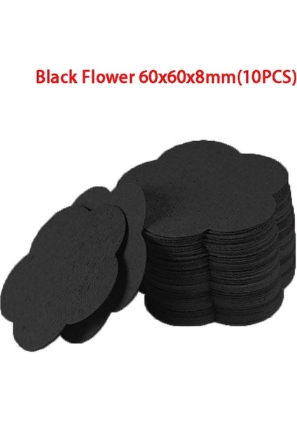 Siyah 10 Adet 10/20/50 Adet Makyaj Temizleme Süngeri Kalp Şeklinde Sünger Puf (Yurt Dışından)