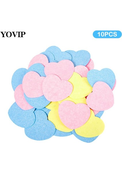 Siyah 10 Adet 10/20/50 Adet Makyaj Temizleme Süngeri Kalp Şeklinde Sünger Puf (Yurt Dışından) fiyatları