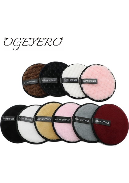 T6-3 Brown-A Ogeyero Yeniden Kullanılabilir Makyaj Temizleme Pedleri Pamuk Mendil Mikrofiber Makyaj Temizleme Süngeri Pamuk Temizleme Pedleri Aracı (Yurt Dışından) fiyatları