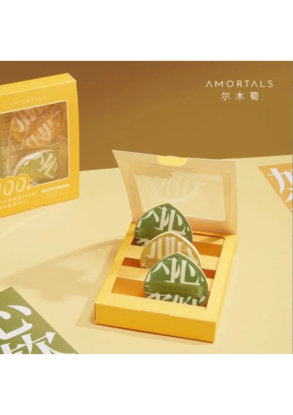 Sarı Amortals Yumuşak Hava Yastığı Puf Kapatıcı Fırça Yuvarlak Makyaj Blender Süngerleri Elastik Hatmi Kozmetik Fondöten Pudra Puf (Yurt Dışından)