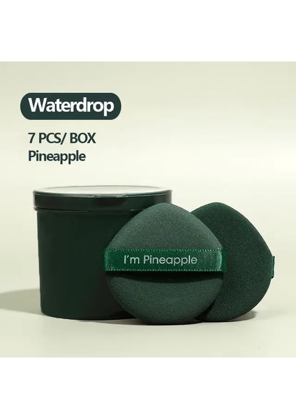 Ananas 7 Pcs A 7 Pcs Makyaj Puf Seti Kozmetik Aletleri Kadınlar Için Makyaj Blender Sünger Fondöten Sağlam Pudra Puf Makyaj Araçları (Yurt Dışından)