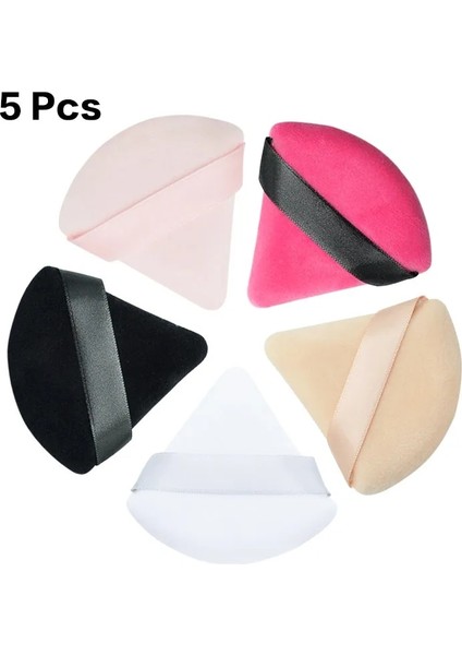 2 Adet Gül Kırmızı Üçgen Kadife Tozu Puf Unları Mini Yüz Makyaj Süngeri Kozmetik Yumuşak Pamuk Yüz Pudrası Puf Yıkanabilir Hafif (Yurt Dışından) fiyatları