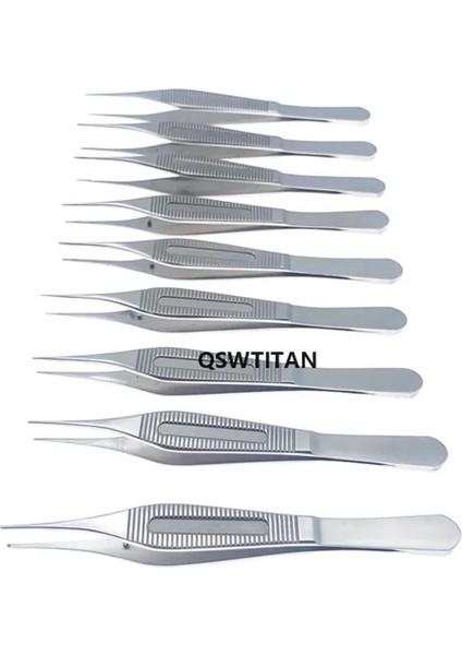 1.2 Diş Paslanmaz Çelik Doku Forseps Oftalmik Cerrahi Alet 120MM Düz Dişler (Yurt Dışından)