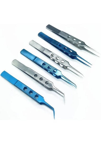 Kavisli T Dişsiz Göz Kapağı Cımbızı 11CM Oftalmik Mikrocerrahi Aletleri Kanca Platformlu Oftalmik Forseps (Yurt Dışından)