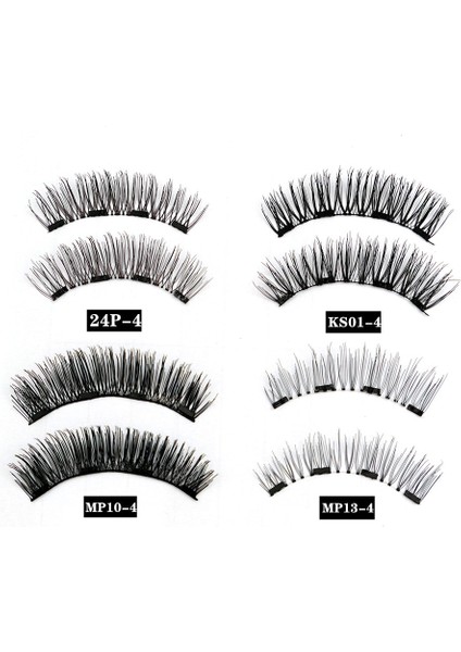 SET-01-MP02-4 1 Çift 3D Manyetik Kirpik (Yurt Dışından)