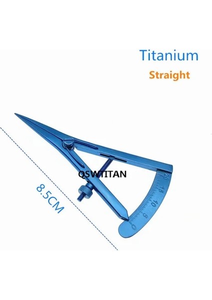 Titanyum Düz Taban Vidası Ayar Stilleri Kaliper 20MM Oftalmik Aleti Paslanmaz Çelik/titanyum (Yurt Dışından)