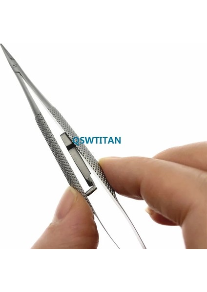 18CM-KAVISLI Diş Castroviejo Diş Hekimi Için Iğne Tutucular Cerrahi Forseps Tutma Pensesi (Yurt Dışından)