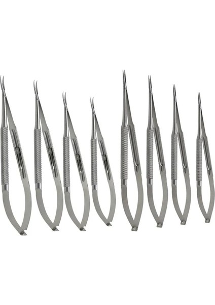 14CM Düz 12.5CM-18CM Paslanmaz Çelik Castroviejo Iğne Tutucular Kilitli Oftalmik Alet Düz Kavisli (Yurt Dışından)