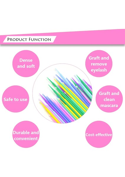 50 Adet Koyu Pembe 50/100 Adet Tek Kullanımlık Microbrush Kirpik Uzatma Bireysel Kirpik Çıkarma Çubuğu Mikro Fırça Kirpik Uzatma Araçları (Yurt Dışından) indirimleri