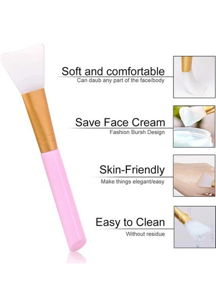 F Profesyonel Silikon Yüz Maskesi Karıştırma Fırçası Esnek Çamur Maskesi Havasız Vücut Losyonu Fırçalar Kızlar Güzellik Smear Malzemeleri Aracı (Yurt Dışından) fırsatları