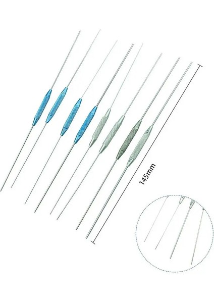 Titanyum Oftalmik Aletler 4 Adet/takım Çift Uçlu Lakrimal Geçiş Probu Kızarma Paslanmaz Çelik Titanyum Prob Takma Aracı (Yurt Dışından) fiyatları