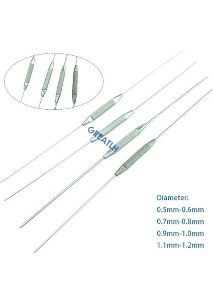 Titanyum Oftalmik Aletler 4 Adet/takım Çift Uçlu Lakrimal Geçiş Probu Kızarma Paslanmaz Çelik Titanyum Prob Takma Aracı (Yurt Dışından) modelleri