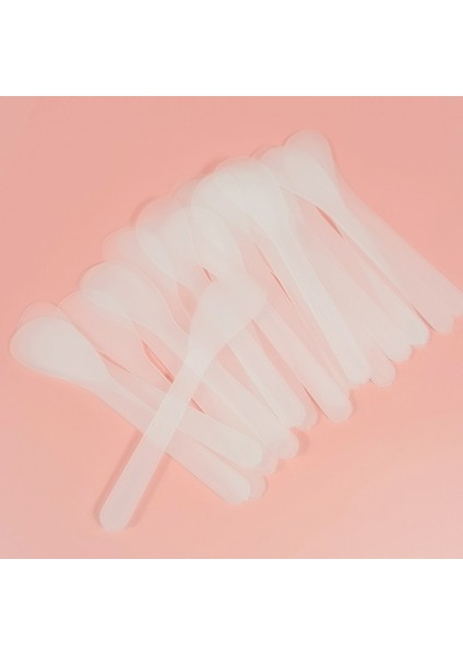 Temizle 50 Adet Yüz Maskesi Çubukları Kozmetik Spatula Kepçe Dıy Yüz Maskesi Kaşık Güzellik Makyaj Çubukları Çamur Karıştırma Araçları Cilt Bakımı Güzellik Aracı (Yurt Dışından)