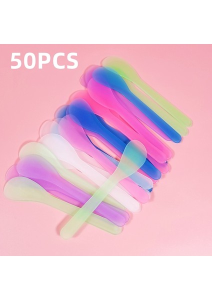 Temizle 50 Adet Yüz Maskesi Çubukları Kozmetik Spatula Kepçe Dıy Yüz Maskesi Kaşık Güzellik Makyaj Çubukları Çamur Karıştırma Araçları Cilt Bakımı Güzellik Aracı (Yurt Dışından) fiyatları