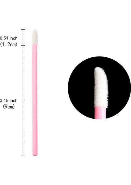 FUSHIA-50PCS Tek Kullanımlık Makyaj Dudak Fırçası Ruj Parlatıcı Değnekler Aplikatör Makyaj Dudak Fırçaları Taşınabilir Uzatma Kozmetik Güzellik Aracı (Yurt Dışından)