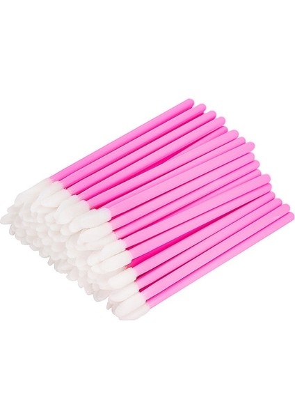 FUSHIA-50PCS Tek Kullanımlık Makyaj Dudak Fırçası Ruj Parlatıcı Değnekler Aplikatör Makyaj Dudak Fırçaları Taşınabilir Uzatma Kozmetik Güzellik Aracı (Yurt Dışından)
