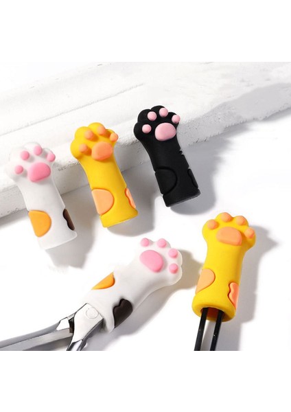 Gösterildiği Gibi 6 Adet Cımbız Kapakları Kedi Pençesi Aracı Makas Kese Lastik Kapak Fiş Makas Ucu Koruyucular Tırnak Eti Manikür Araçları Kapak Tırnak Aracı (Yurt Dışından) fırsatları