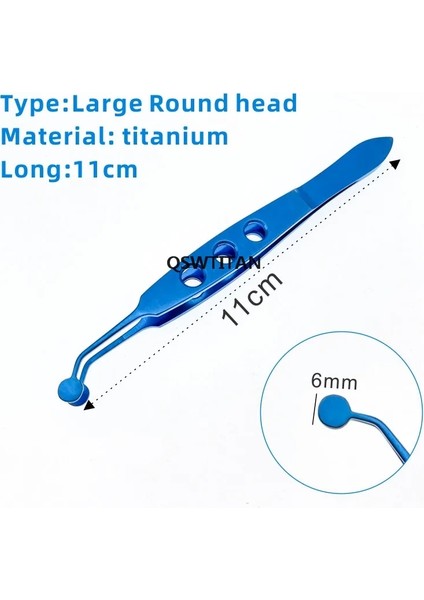 1 Adet Büyük Yuvarlak Kafa Göz Kapağı Masaj Forseps Oftalmik Forseps Kozmetik Plastik Cerrahi Aletleri Cımbız Araçları (Yurt Dışından) fiyatları