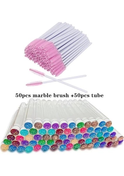 04 Maskara Kirpik Tarağı Bağımsız Tüp Kirpik Fırçası ve Kirpik Fırçası Ambalaj Tüplü Naylon Maskara Fırçaları (Yurt Dışından)