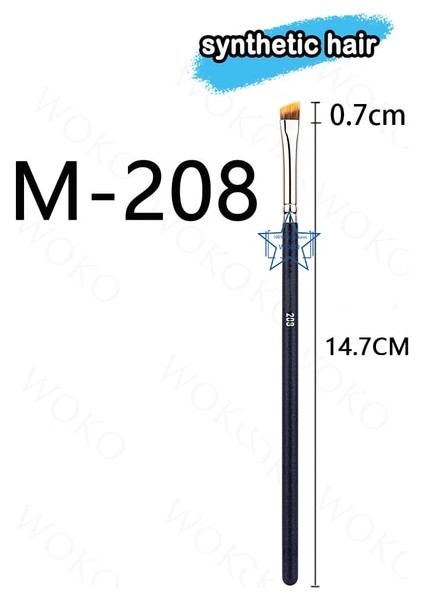 208 Göz Makyaj Fırçaları Göz Farı Gölgelendirici Fırça M-C Serisi (Yurt Dışından)