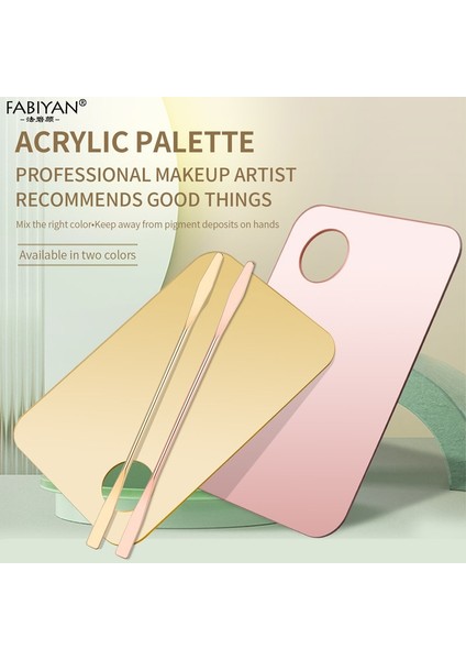 Gökkuşağı Akrilik Paleti Çubuk Makyaj Nail Art Karıştırma Plakası (Yurt Dışından) fiyatları