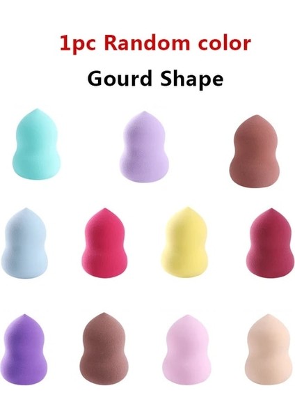 1 Adet Kabak Rastgele Mavi Güzellik Yumurta Seti Kabak Su Damlası Puf Makyaj Puf Seti Renkli Yastık Kozmetik Sünger Yumurta Aracı Islak ve Kuru Kullanım Makyaj (Yurt Dışından)