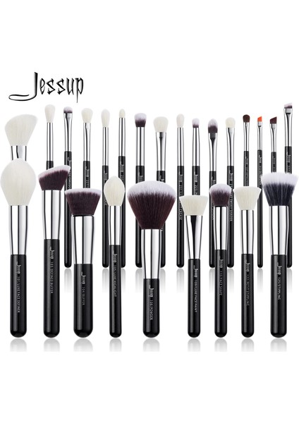 T176-10PCS Jessup Makyaj Fırçaları 6- 25 Adet Makyaj Fırça Seti Profesyonel (Yurt Dışından)