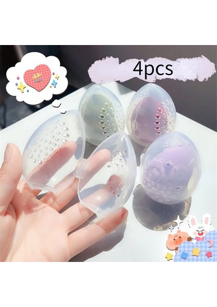 No.7 1 Adet Şeffaf Puf Makyaj Organizatör Tutucu Makyaj Tozu Puf Boş Yumurta Şeklinde Çerçeve Güzellik Kozmetik Sünger Saklama Kutusu 1-4 Adet/grup (Yurt Dışından) indirimleri