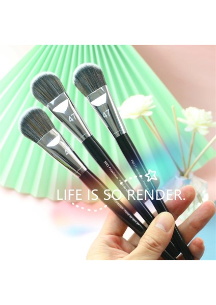 73 52 Fondöten Allık Kusursuz Airbrush Hassas Pudra Kontur Makyaj Fırçaları Meslek Yüksek Kaliteli Sentetik Saç Makyaj Aracı (Yurt Dışından)