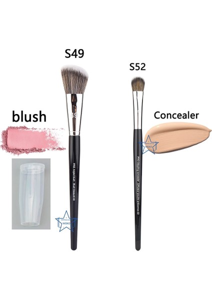 73 52 Fondöten Allık Kusursuz Airbrush Hassas Pudra Kontur Makyaj Fırçaları Meslek Yüksek Kaliteli Sentetik Saç Makyaj Aracı (Yurt Dışından)