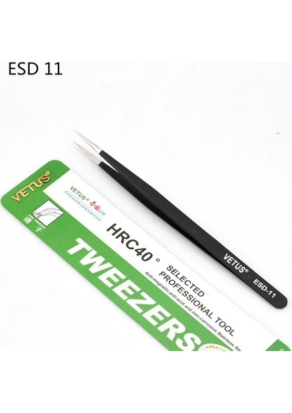 Esd 10 100% Vetus Esd Anti-Statik Paslanmaz Çelik Cımbız Bakım Araçları Endüstriyel Hassas Kavisli Düz Cımbız Tamir Araçları (Yurt Dışından) fırsatları