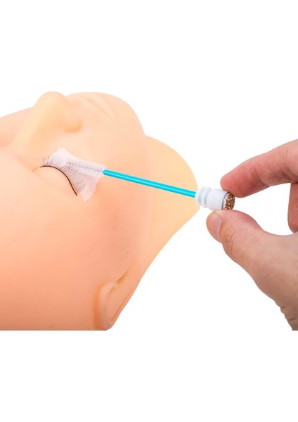 100 Adet Tüp 100/10 Adet Yeniden Kullanılabilir Kirpik Fırçası Kirpik Uzatma Için Makyaj Fırçaları Tek Kullanımlık Kristal Kaş Fırçası Mikro Matkap ve Ayrı (Yurt Dışından)