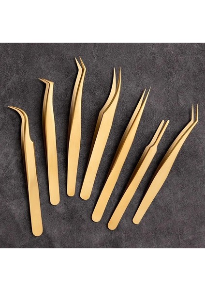 Cımbız E 1 Pc Cımbız Kirpik Uzatma Altın Düz Paslanmaz Çelik Sahte Kirpik Nail Art Saç Klip Pense Yanlış Eyelashes Güzellik Araçları (Yurt Dışından) fırsatları