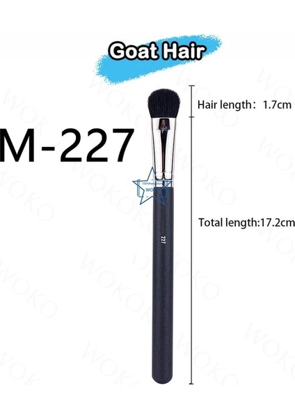 227 Göz Makyaj Fırçaları Göz Farı Gölgelendirici Kapatıcı Kırışık Fırça Eyeliner Tanımlayıcı Fırça Geri Çekilebilir Dudak Fırçası Makyaj Aracı M-C Serisi (Yurt Dışından)