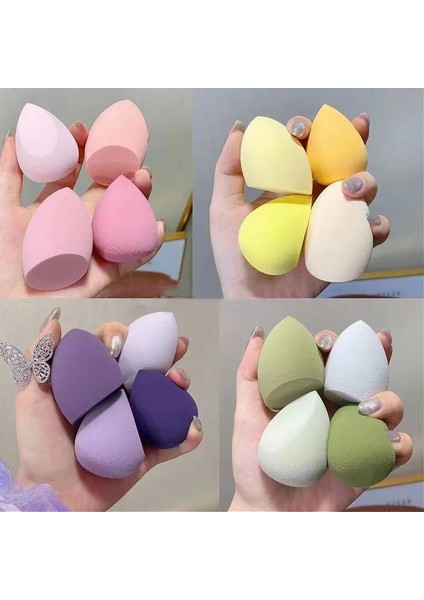 3 Adet Sigorta 3/4 Adet Makyaj Sünger Seti Yüz Güzellik Tozu Puf Fondöten Krem Kapatıcı Makyaj Blender Araçları (Yurt Dışından)