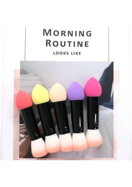 2bd-1 Mavi Ogeyero 1 Adet Profesyonel Allık Fırçası 2 Kafa Naylon Makyaj Fırçaları Makyaj Araçları Için Süngerli Iki Kafa Metal Kozmetik Aletler (Yurt Dışından) indirimleri