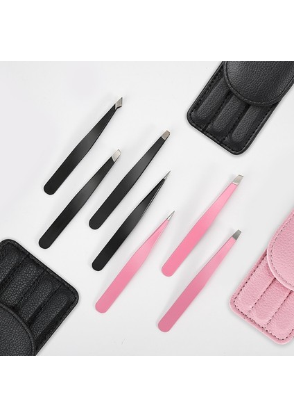 4 Adet Pembe Kutu Yunduogirl 3/4 Adet/takım Profesyonel Kaş Cımbız Kaş Epilasyon Klip Makyaj Setleri Kirpik Uzatma Kirpik Cımbız (Yurt Dışından)
