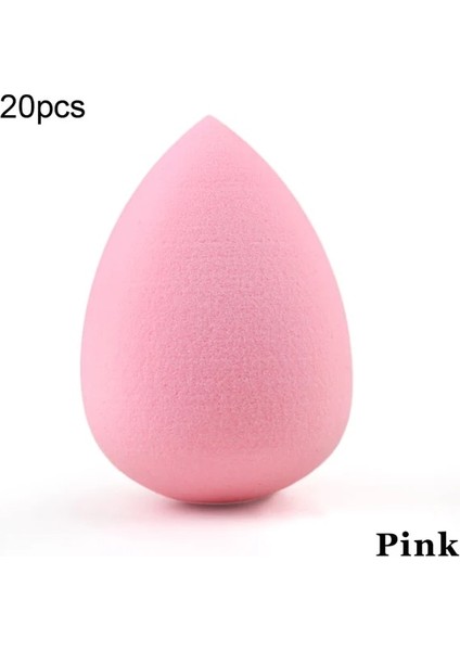 M Pembe 20 Adet Yeni Orta Makyaj Süngeri Su Damlası Şekli Makyaj Fondöten Puf Kapatıcı Toz Pürüzsüz Güzellik Kozmetik Makyaj Süngeri Aracı (Yurt Dışından)