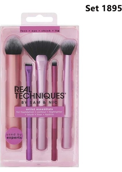 Set 1895 Real Techniques Set Makyaj Sünger Seti Yüz Güzellik Kozmetik Puf Fondöten Krem Kapatıcı Makyaj Blender 91553 Rt (Yurt Dışından)