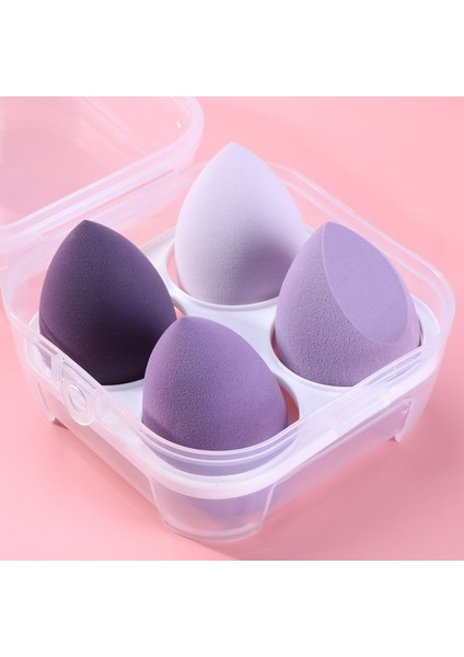 4 Adet Sarı Bir Çanta 4/8 Adet Makyaj Süngeri Tozu Puf Kuru ve Islak Kombine Güzellik Kozmetik Topu Fondöten Tozu Puf Konik Kesim Makyaj Süngeri Araçları (Yurt Dışından)