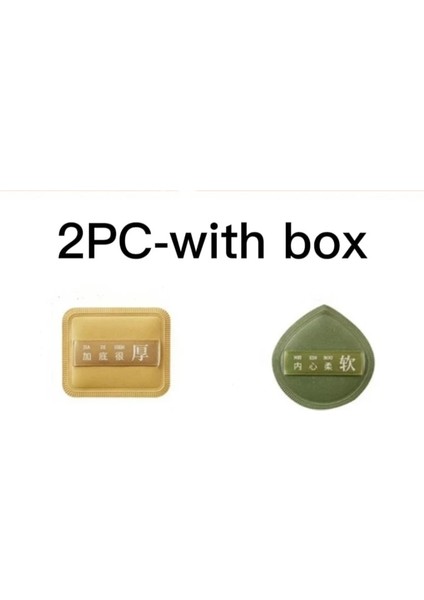 2 Adet-L-Kutu ile Hava Yastığı Toz Puf Yumuşak Kalınlaşmış Sünger Kapatıcı Allık Fondöten Gözenekleri Gizle Kadın Güzellik Kozmetik Aracı Makyaj Süngerleri (Yurt Dışından)