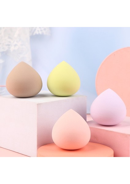 Turuncu 1 Pc Makyaj Puf Mikrofiber Kadife Sünger Makyaj Blender Sünger Tozu Yumurta Şekilli Fondöten Kapatıcı Krem Yüz Kozmetik (Yurt Dışından)