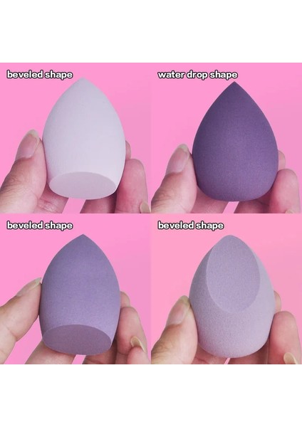 8 Adet Pembe-Mor 4 Adet Makyaj Süngeri Toz Puf Kuru ve Islak Kombine Güzellik Kozmetik Topu Fondöten Tozu Puf Konik Kesim Makyaj Süngeri Araçları (Yurt Dışından) fiyatları