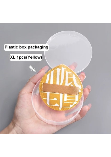 Xl-Sarı-1 Adet Ultra Kalın Makyaj Süngeri Puf Güzellik Tozu Sünger Fondöten Profesyonel Yumuşak Yüz Kozmetik Puf Taban Makyaj Güzellik Alet Takımı (Yurt Dışından)
